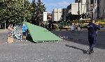 Варна - Разчистване на протестен лагер