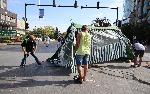 Варна - Разчистване на протестен лагер