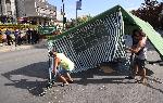 Варна - Разчистване на протестен лагер