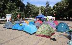 Варна - Разчистване на протестен лагер