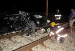 Влак удари автомобил на неохраняем прелез край Две могили