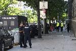София - Засилено полицейско присъствие около сградата на бившия партиен дом