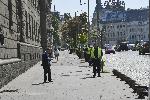 София - Засилено полицейско присъствие около сградата на бившия партиен дом