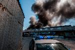 Гори предприятие за производство на матраци в Ямбол