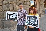 София - Протест на родители срещу задължителното носене на маски в училище