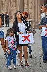 София - Протест на родители срещу задължителното носене на маски в училище