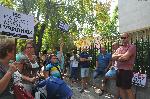 Бургас - Протест на родители срещу задължителното носене на маски в училище