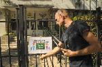 Бургас - Протест на родители срещу задължителното носене на маски в училище