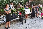 София - Протест на родители под наслов „Ваучери за всяко дете, въздух за всяко прието дете“