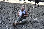 София - Жена блокира бул. Дондуков