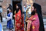 София - полагане на мощите на свети Климент, папа Римски, и свети мъченик Потит в старинния храм „Св. София“