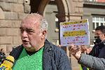 София -  Протест - Акция "Изтърканите обувки на 2 млн. българи"