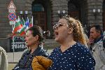София -  Протест - Акция "Изтърканите обувки на 2 млн. българи"