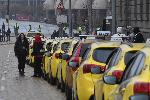 София - Протест на таксиметрови шофьори и автобусни превозвачи