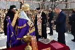 Президентът Румен Радев постави темелния камък на храм  „Св. Пимен Зографски“