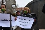 Мая Манолова с протест срещу мръсния въздух
