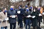Протест пред Руското посолство срещу задържането на Навални