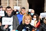 Антиправителствен протест заради неизплатени компенсации