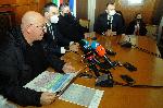 Бургас - Пресконференция на министър Емил Димитров - Инспекция на язовири