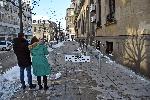 София - Паднала ледена висулка - Ранена жена - Централна поща