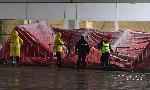 София - Избори - Броене на бюлетини - Паднала палатка пред Арена Армеец