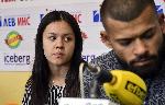 Медалистите от европейското по щанги се срещнаха с медиите