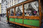 София - Циркови артисти в ретро трамвай