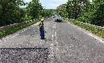 Село Конуш, Хасково - кърпене на пътя за прохода Маказа
