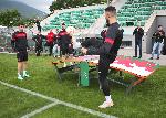 Футболни национали играха демонстративен мач по текбол