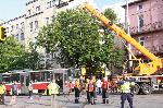 Трамвай излезе извън релсите на улица Кракра в София