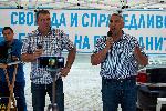 БОЕЦ отбелязаха годишнината от антиправителствените протести с „Гражданска панорама“ пред БНТ