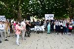 Лекарите от Пирогов протестират пред Президентството