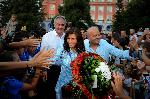 Плевен - Посрещане на олимпийските шампиони Ивет Горанова и Стойка Кръстева