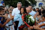 Плевен - Посрещане на олимпийските шампиони Ивет Горанова и Стойка Кръстева