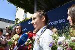СОФИЯ - Летище София - Посрещане на олимпийските ни шампионки от ансамбъла по художествена гимнастика