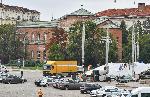 София - Изграждане на сцената за концерта на Соня Йончева и Пласидо Доминго