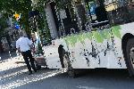 София - катастрофа между трамвай и автобус