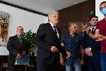 София - Бойко Рашков връчва договор за назначение в МВР на олимпийската шампионка Ивет Горанова