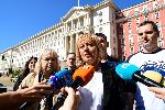 Мая Манолова и Мария Капон с брифинг пред Министерски съвет