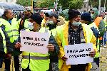София - протест пътни строители
