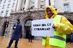 София - протест пътни строители
