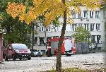 София - Противопожарна техника пред Пета градска болница