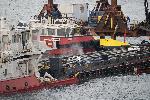 Яйлата - Разтоварване на заседналия кораб Vera Su