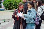 Бургас - Родителска среща на открито срещу новите ковид мерки в училище