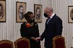 София - Президентство - Румен Радев се среща с Наталия Канем