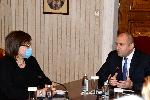 София - Президентът се среща с БСП - Консултации