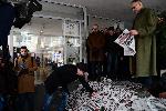 София - министерство на културата - протест в подкрепа на Вестник Труд