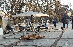Демонтираха и последния чадър от незаконното кафене пред Народния театър