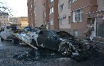 Рено 'Лагуна' изгоря тази сутрин в Харманли