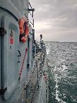 Кораби на военноморските сили са на учения по море